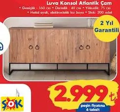 OFİS BAZAAR LUVA KONSOL ATLANTİK ÇAM